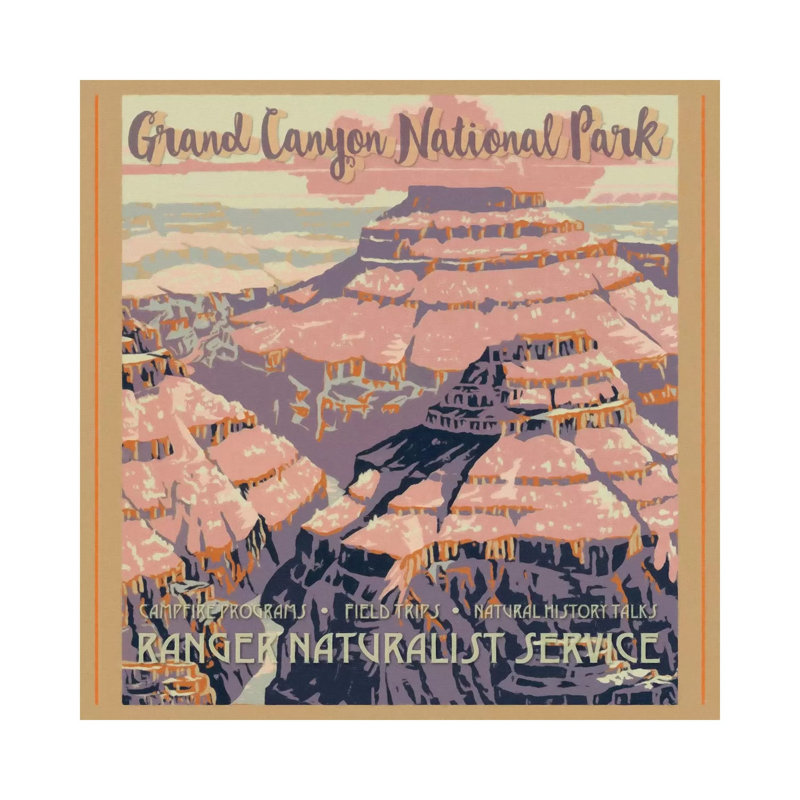 Grand Canyon National Park Graffi 1 Piece Wrapped Canvas Wall Art, 30.48 cm H x 30.48 cm W
