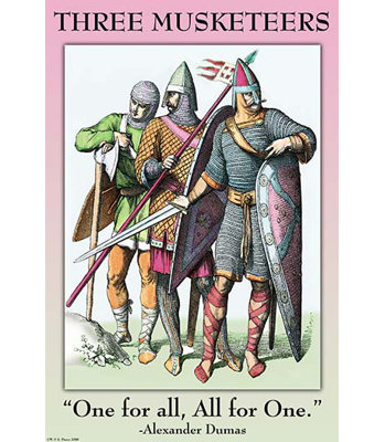 « cohortes » par wilbur pierce, affiche rétro