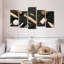 Ensemble 5 pièces d'outils de salon sur toile-356784461