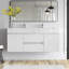 Ensemble de meuble-lavabo mural double 60 po Babajide-663310711