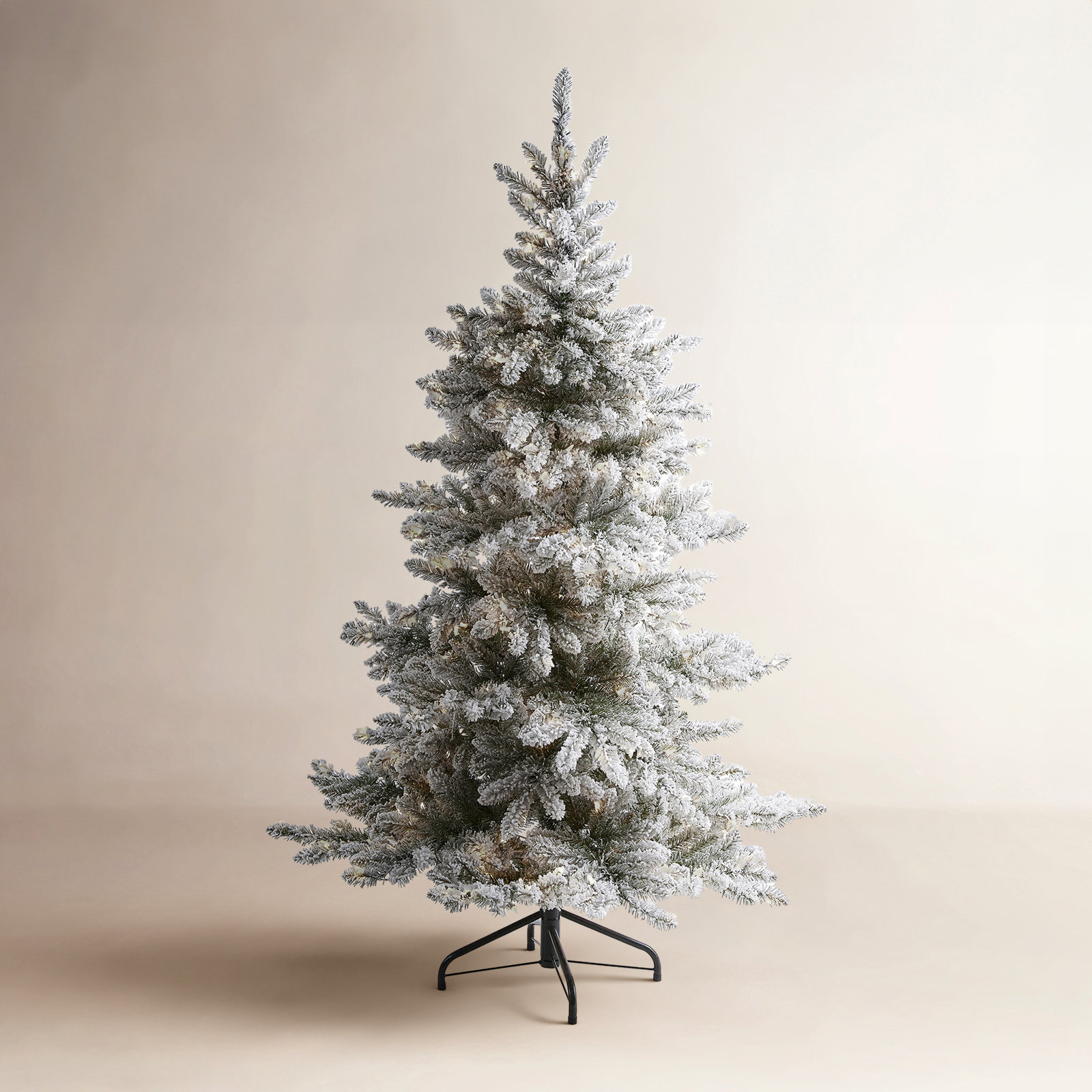 Lighted Artificial Christmas Tree, 7' H