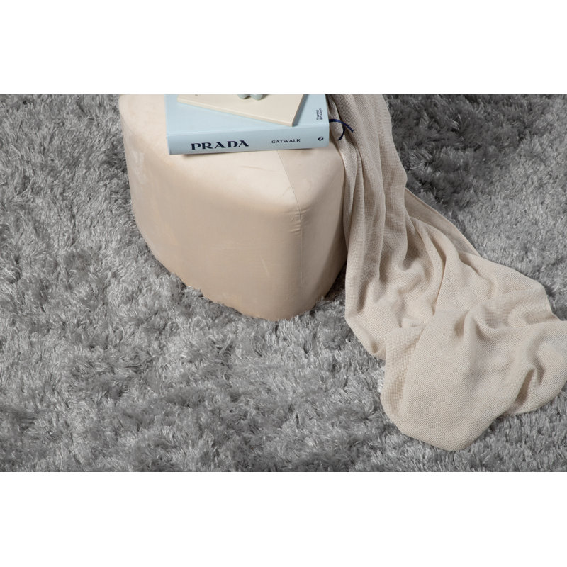 Analia Solid Colour Shag Area Rug, Rectangle 200 x 200cm