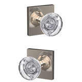 Custom Hobson Non-Turning Glass Knob with Collins Trim