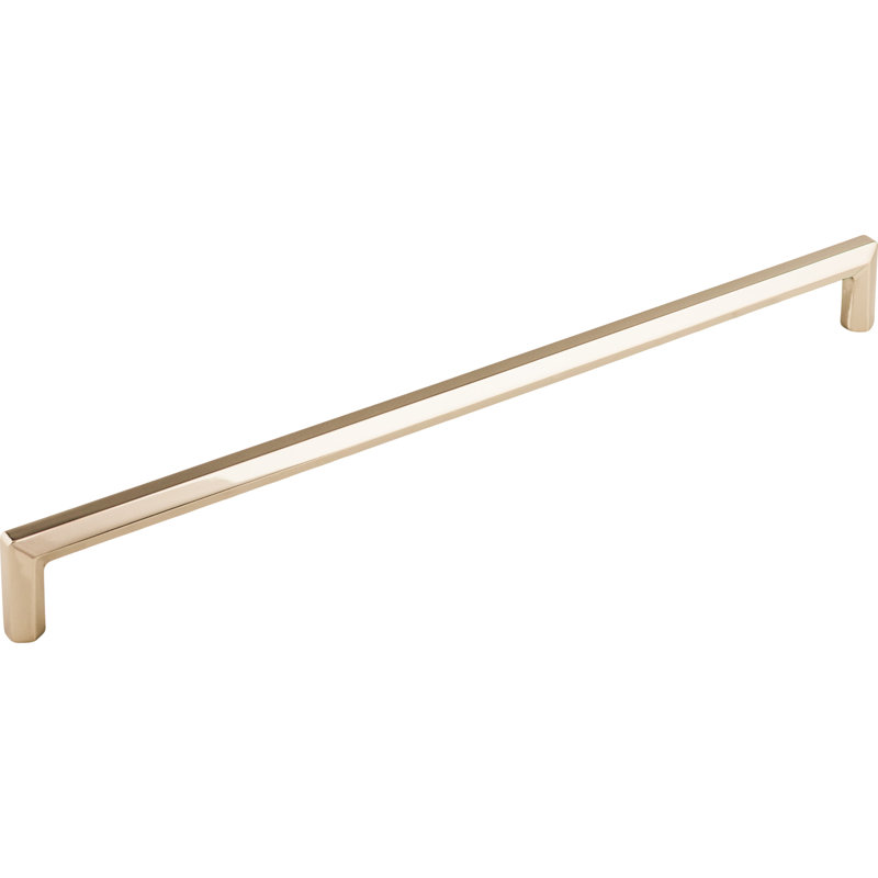 Lydia Bar pull, Polished Nickel, 12" Center to Center