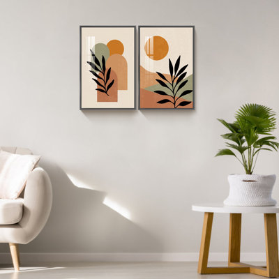 «Boho Artwork», reproduction d'art sur toile simple 2 pièces