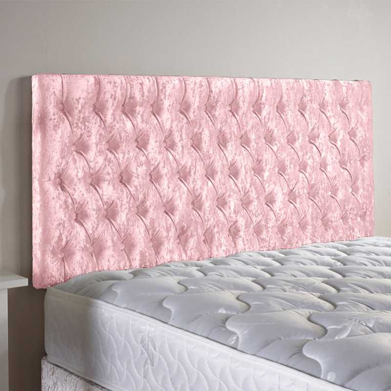 Shaw Upholstered Headboard, Pink, Super King (6')