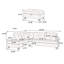 Canapé modulaire contemporain 3 pièces Mocha Dorris-121052047-121052046