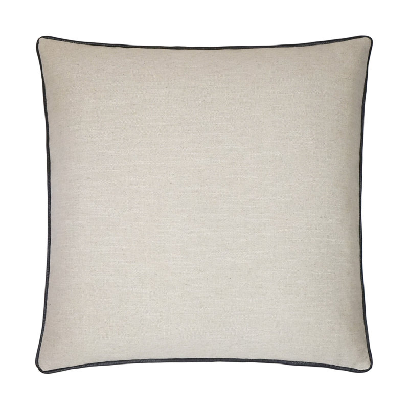 Coussin décoratif Ghent, Chocolat, Carré 24 po