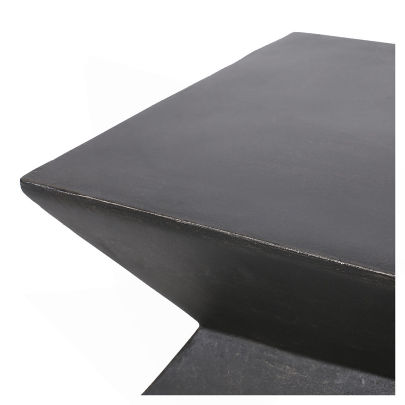 Outdoor Lightweight Concrete Side Table