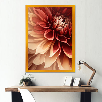 " Orange Dahlia Flower IV "