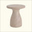Table d'appoint légère en béton MGO, imitation marbre, résistante aux intempéries, idéale pour l'extérieur (terrasse, balcon, jardin, intérieur et extérieur), sans montage.-1523324307