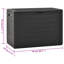 17 Stories Bisplinghoff 78cm W 190L Water Resistant Plastic Lockable Deck Box in Anthracite