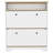 Cranbery Light Oak & White 2-Shelf Shoe Rack