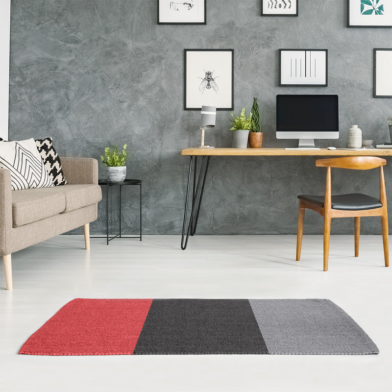 Tapis rouge à rayures de hockey national, Rectangle 4 pi x 6 pi