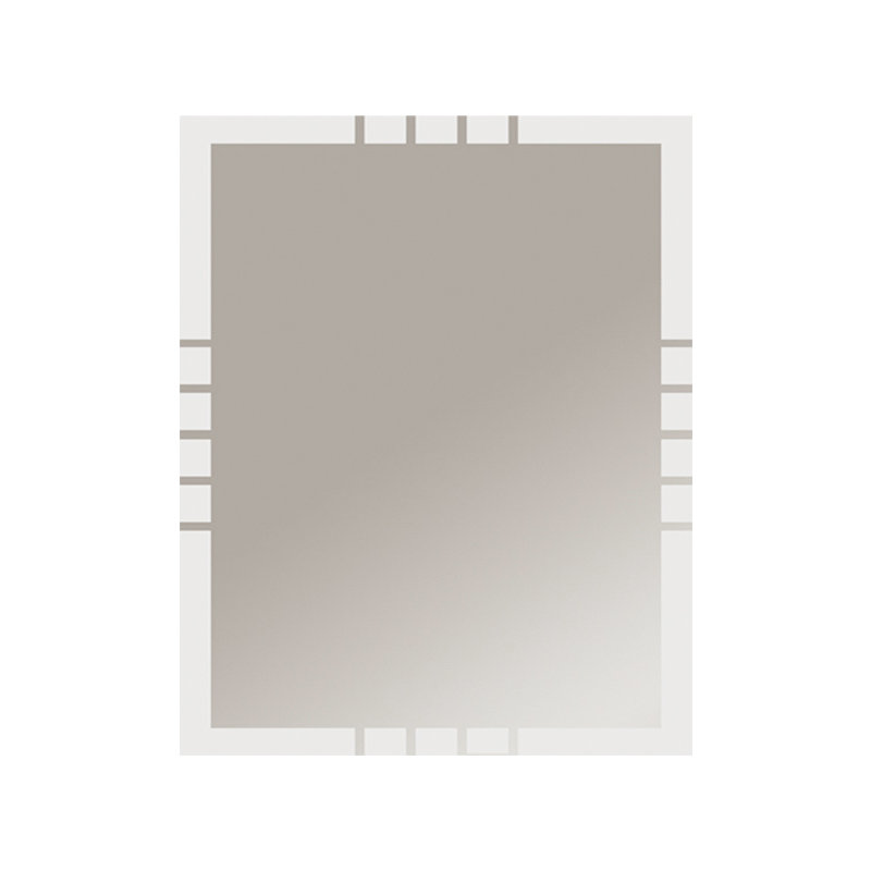 Shantae Glass Flat Wall Mirror, 50cm H x 40cm W
