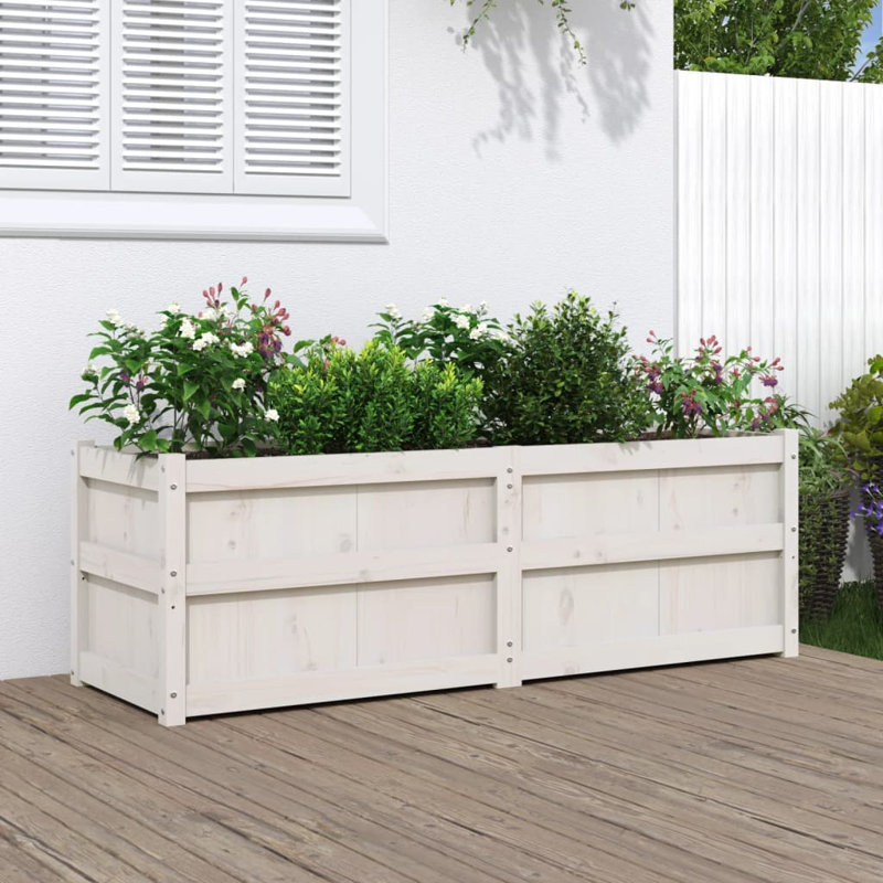 Brocklin Planter Box, 50cm H x 150cm W x 50cm D, White Pine