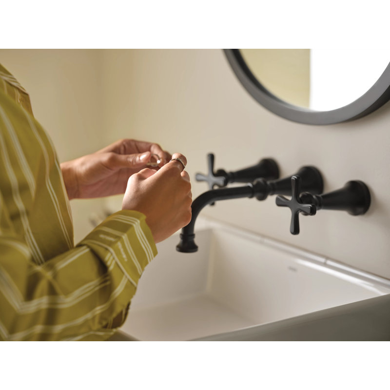 Moen Colinet Wall Mounted Bathroom Faucet Trim Kit, Valve Required, Chrome