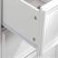 Commode 7 tiroirs, moderne, organisateur de ferme pour chambre à coucher - blanc