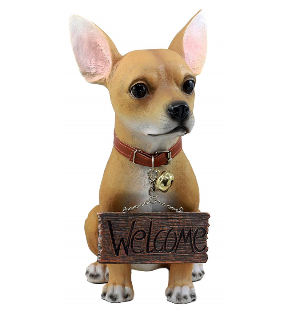 Nixa Dog Plastic Garden Statue Millwood Pines