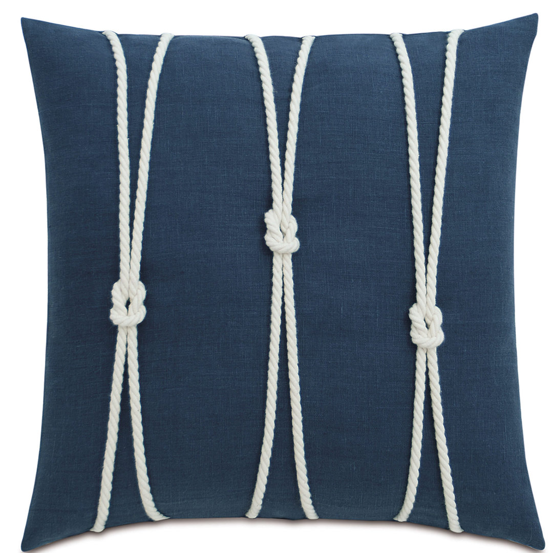 Nautical Isle Yacht Knot Throw Pillow Cover & Insert Eastern Accents 
