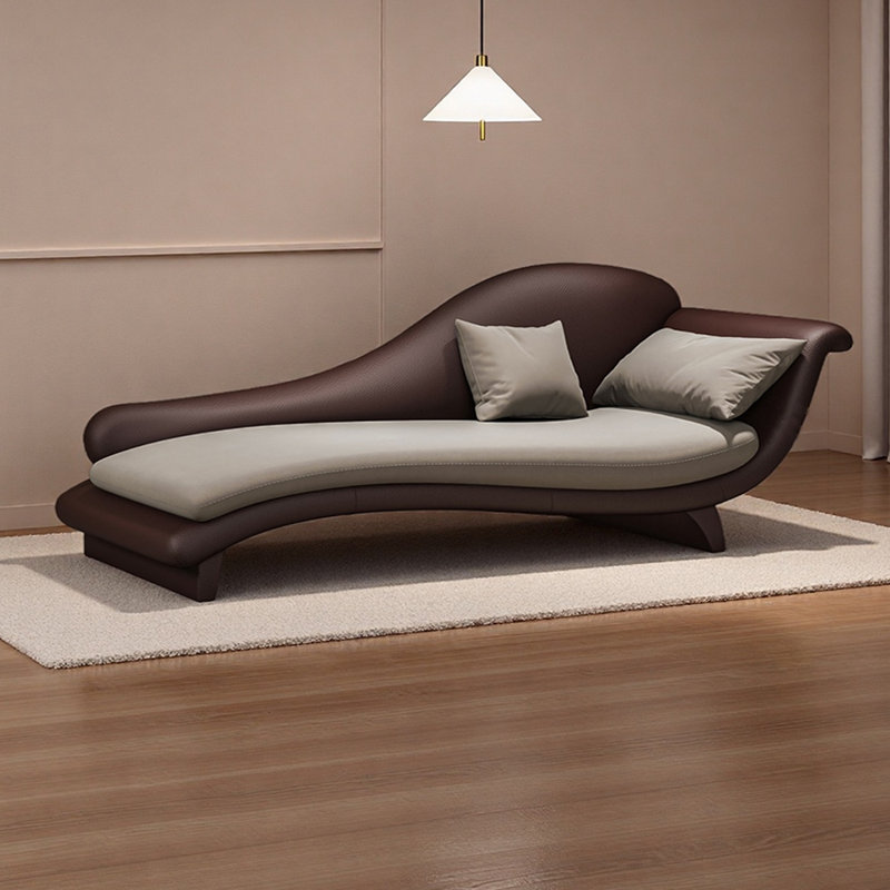 Méridiennes d'intérieur en bois Living Room, Orienté à droite, Gris clair