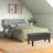 Linen Blend Upholstered Storage Bench