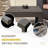 Outdoor Chaise Lounge Set with Table