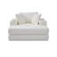 Chaise longue sans os avec revêtement en velours côtelé, canapé-lit modulable beige pour salon et chambre