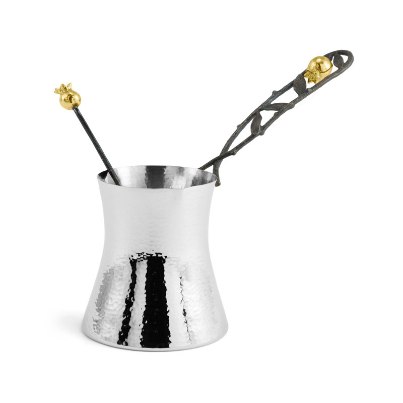 Pomegranate Coffee Pot with Spoon