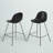 Oslo Upholstered Counter Stool with Metal Frame-1249772582