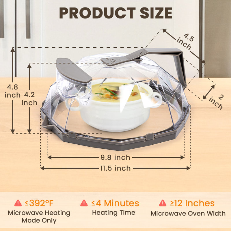 Housse de micro-ondes pour les aliments, 10.63"