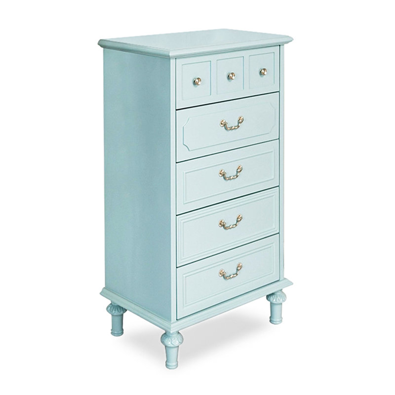 Commode décorative American Country, Bleu