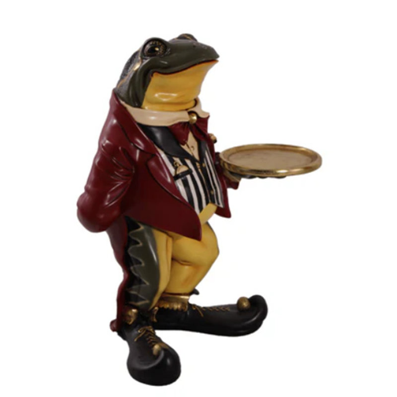 Large Frog Butler Statue
