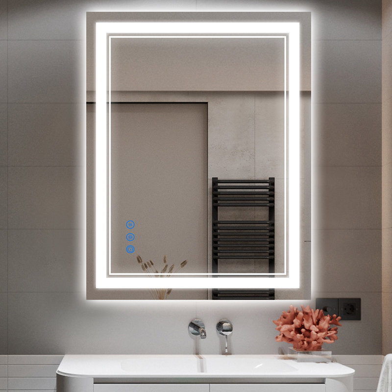 Fairweather Flat Wall Mirror, 71.12Cm H x 91.44Cm W x 3.5Cm D