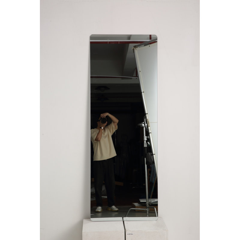 Full Length Indoor Mirror, Full Length Mirror With Round Corner For Living Room Bedroom, 65" x 24"