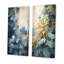 Ensemble de salon blanc et bleu Tropical Expression - Forest Wall Art-90224183-90224180