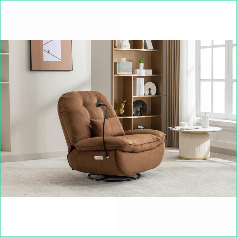 Fauteuils inclinables | Fauteuil oscillant électrique avec Bluetooth, USB, multimodes | Tissu gris anthracite