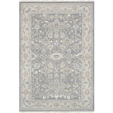 Soumek Wool Oriental Area Rug in Gray