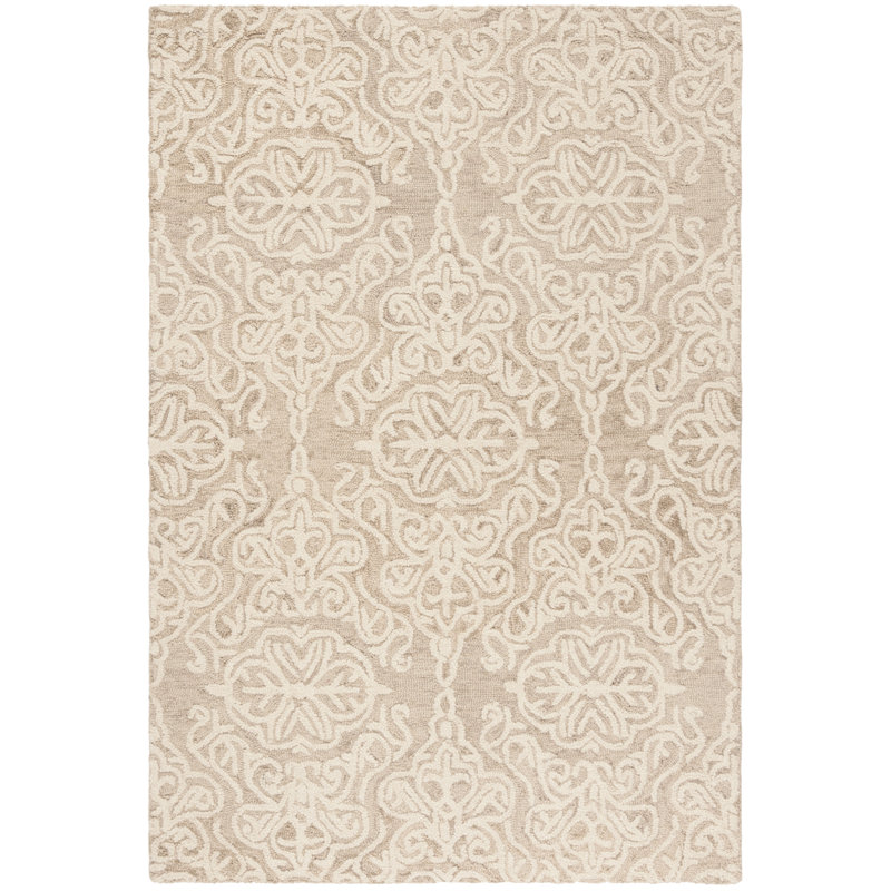 Davyan Hand Tufted Wool Ikat Rug, Rectangle 2' x 3'