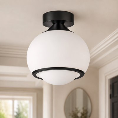 Plafonnier encastré sphérique 9,8 po à DEL 1 lumière 9CCT