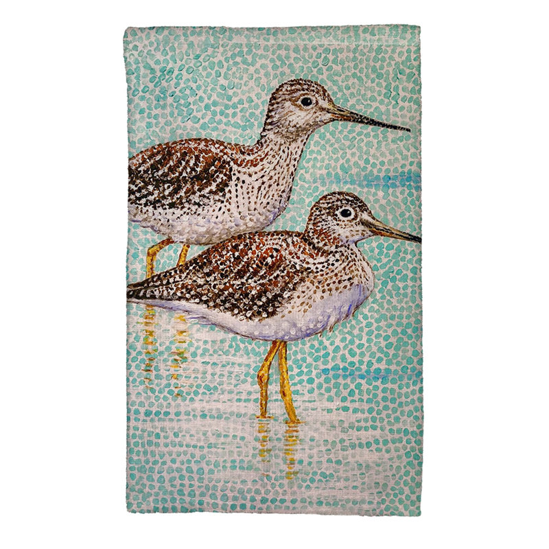 Serviette de cuisine à pieds jaunes Sandpipers