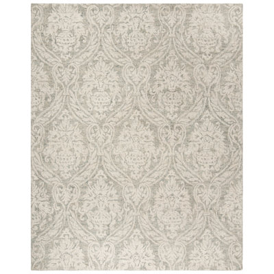 Tapis gris / ivoire en laine touffeté à la main Rosemarie