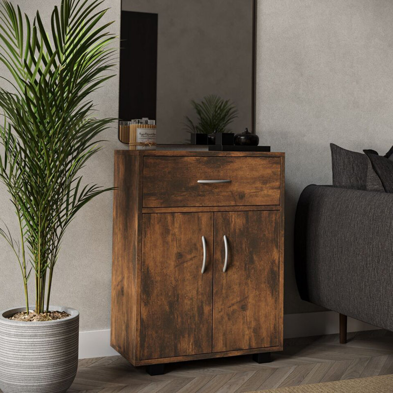 Tarleton 152.4cm W 1 - Drawer Chest of Drawers, Rustic Brown