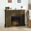 Alaya 47.38'' W Electric Fireplace & Mantel Package with 4600 BTU