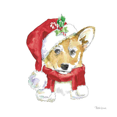 Holiday Paws VI sur fond blanc