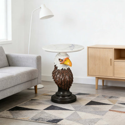 Tables de bout Eagle Head avec plumes détaillées