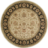 Hand Tufted Wool Oriental Area Rug in Brown/Beige