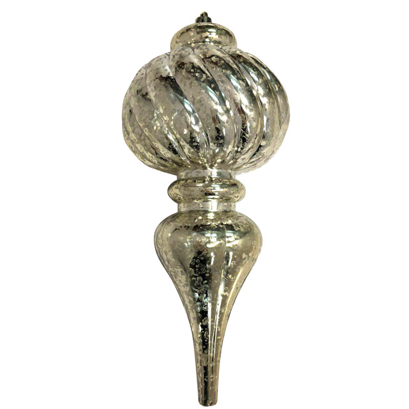 Faiteau en verre nervuré avec effet mercure, Or