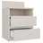 Taahir 2-Drawer Bedside Table with Open Shelf 40 cm Cashmere