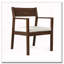 Ensemble de salle à manger 6 pièces en bois d'acacia avec banc et parasol (moka)-1174665238